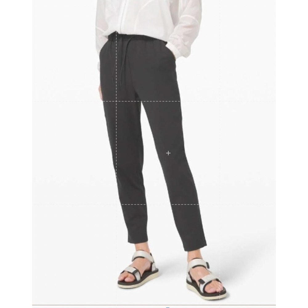 Lululemon Keep Moving Pant 7/8 High-Rise Straight‎ Leg Crop Black Size 8
